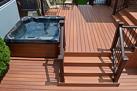 Decks Whirlpool Deck, Hot Tub Deck Design, Pool Surrounds, Hot Tub Landscaping, Multi Level Deck, Hot Tub Patio, Hot Tub Designs, Living Pool, Hot Tub Gazebo