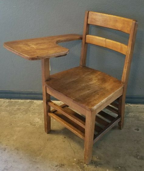 Antique School Desk: Identification & Value Guide Wooden School Desk, Wood Wardrobe Design, Antique School Desk, John Proctor, Teacher Chairs, Old School Desks, Vintage School Desk, Wood School, Student Chair