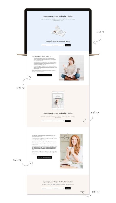 Funnel Landing Page Design, Lead Page Design, Lead Magnet Landing Page, Opt In Page Design, Landing Pages Inspiration, Sign Up Landing Page, Landing Page Ideas, Blog Landing Page, Lead Magnet Design