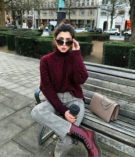 Dr Martens Outfit, Outfit Botas, Fresh Outfits, Casual Day Outfits, Paris Outfits, Trendy Fall Outfits, 9k Followers, Instagrammer, Winter Fashion Outfits