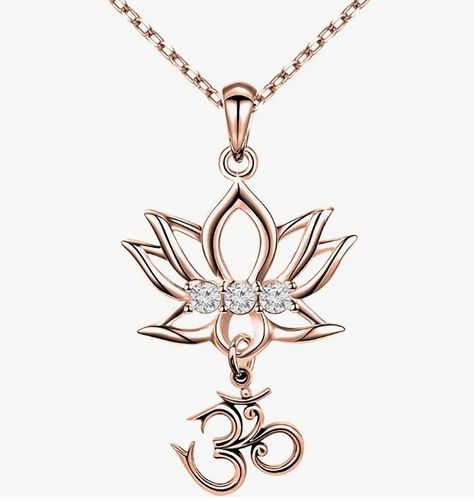 bobauna Yoga Lotus Flower Aum Om Ohm Sanskrit Symbol Pendant Necklace Spiritual Jewelry Gift for Yogi Yoga Lover Om Sanskrit, Necklace Spiritual, Yoga Lotus, Om Necklace, Spiritual Stuff, Spiritual Jewelry, Sanskrit, Lotus Flower, Jewelry Gift