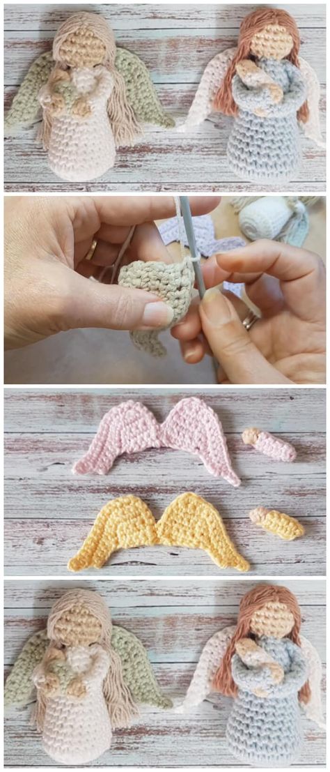 Angel Wings - Learn to Crochet - Crochet Kingdom Crocheted Angel Wings, Angel Wings Crochet Pattern Free, Crochet Angel Wings Free Pattern, Crochet Wings Free Pattern, Crochet Angels Free Pattern, Crochet Angel Wings, Crochet Candle Cozy, Crochet Wings, All Free Crochet Patterns