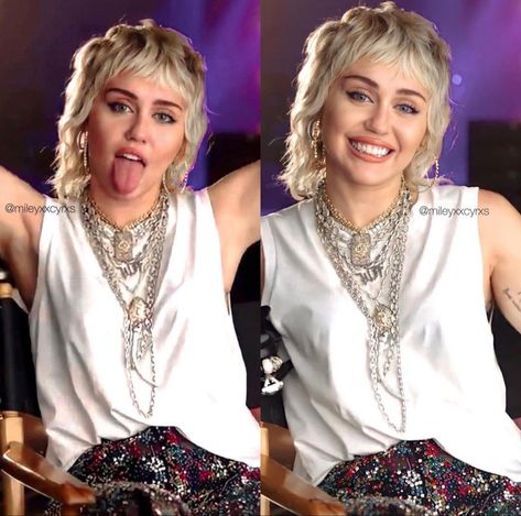 Miley Mullet, Mullet Haircut Woman, Miley Cyrus Hair, Wolf Cuts, Miley Cyrus Style, Growing Hair, Long Mullet, Shaggy Short Hair, Modern Mullet