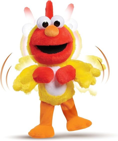 Elmo Doll, Street Chicken, Baby Elmo, Sesame Street Toys, Elmo Plush, Chicken Dance, Building Toys For Kids, Holiday Toys, Butterfly Baby