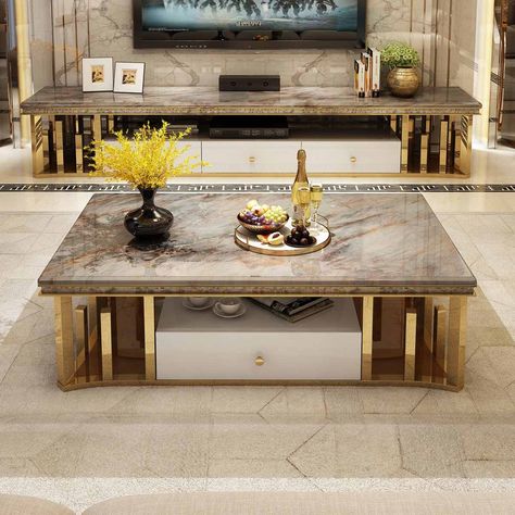 High quality Marble Coffee Table /Tea Table/Sofa table for Living Room|Coffee Tables| - AliExpress Centre Table Design Modern, Center Table Living Room Luxury, Centre Table Living Room, Centre Table Design, Meja Sofa, Tea Table Design, Center Table Living Room, Central Table, Muebles Living