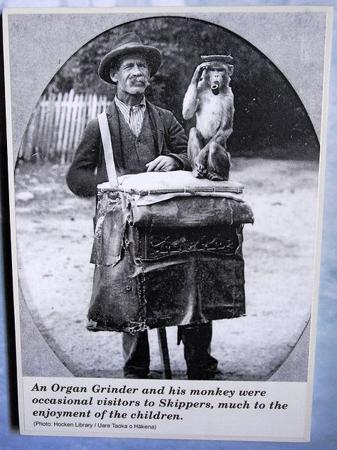 The Organ Grinder and his monkey... | This great old photo a… | Flickr Street Organ, Monkey Photos, Puppet Inspiration, Organ Grinder, Victorian Street, Street Musicians, Hurdy Gurdy, Vintage People, Music Machine