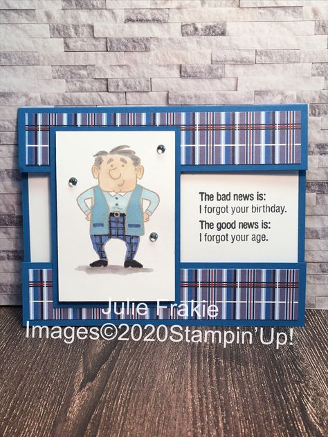 Senior Years Stampin Up Cards, Stampin Up Senior Years, Art Impressions Cards, Guy Cards, Male Birthday, Belated Birthday Card, Masculine Birthday Cards, Retirement Cards, Birthday Cards For Men