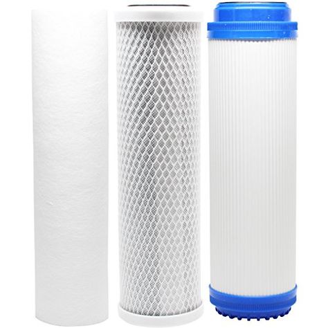 Replacement Filter Kit for Aquasafe Aquarium II RO System - Includes Carbon Block Filter, PP Sediment Filter & GAC Filter - Denali Pure Brand Water Purification Process, Ro System, Water Purification Tablets, Reverse Osmosis Water Filter, Brand Names And Logos, Water Purification System, Reverse Osmosis Water, Water Filtration System, Water Purification