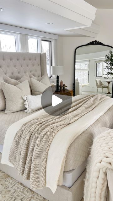 47K views · 2.7K likes | Kasey Dixon on Instagram: "HOME \ styling my bed with neutral bedding favorites🤍 lighter layers and textures for spring/summer! Many finds from Walmart, Amazon and Target! Here’s what I’m using👇🏻
+ bamboo sheets
+ linen quilt (color: flax)
+ beige comforter (Walmart find!)
+ knit bed blanket (color: natural)
+ 3 textured euro shams 
+ 2 boucle pillow covers (Amazon find!)
+ 1 lumbar pillow 

Here are 3 easy ways to SHOP👇🏻
1. Comment “shop” to get links sent directly to your DMs
2. Click the link in my bio @sbkliving and select “shop my reels”
3. Head over to my @shop.ltk shop and follow me “sbkliving”

#bedstyling #bedmaking #beddesign #springbed #springhomedecor #springdecorating #springdecor #walmarthome #amazonhome #amazonhomefinds #targethome 

https://lik Beige Linen Bed, Layering Bedding Ideas, Pillow Covers Amazon, Layered Bedding Ideas, Guest Bedroom Bedding, Knit Bed, Boucle Pillow, Beige Comforter, Euro Pillow Covers