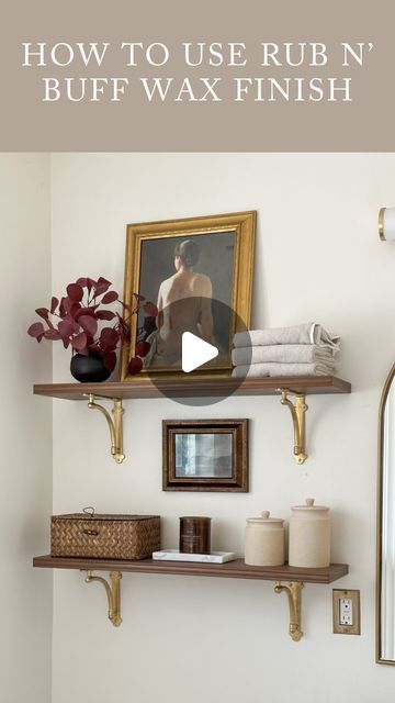 Liz Lovery | Interior Design & DIY on Instagram: "✨How To Transform A Picture Frame To Give It An Antique Look✨  If you’re an avid DIYer, Rub n’ Buff wax finish is definitely something the keep in your project cabinets because it can easily transform all sorts of things around your home, like picture and mirror frames, cabinet & door hardware, light fixtures, and more!   I used the gold leaf finish to give this piece of artwork a little more ✨dazzle✨ I felt it was lacking. It only took me 10 minutes and there was barely any dry time! This product is great for beginners and can create a big impact around your home! Have you tried this before?  . . . #diy #homediy #diyproject #homedecor #decor #decorating #homeinteriors #interiordesign #interiordesigner" Rub And Buff, Cabinet Door Hardware, Rub N Buff, Gold Diy, The Keep, Gold Picture Frames, Interior Design Diy, Paint Stain, Cabinet Door