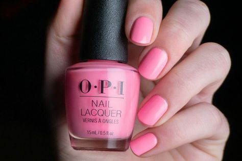 OPI I quit my day job is a warm neon pink nail polish from OPI's new Summer make the rules summer 2023 collection. Opi Pink A Doodle, I Quit My Day Job Opi, Opi I Quit My Day Job, Neon Pink Nail, Neon Pink Nail Polish, Spring Nail Polish Colors, Opi Nail Polish Colors, Opi Collections, Neon Pink Nails