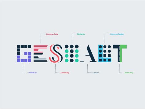 Gestalt Principles in UI design Gestalt Theory Design, Gestalts Law, Proximity Gestalt Design, Gestalt Laws, Gestalt Theory, Gestalt Principles, Motion Typography, Colour Wheel Theory, Create Logo