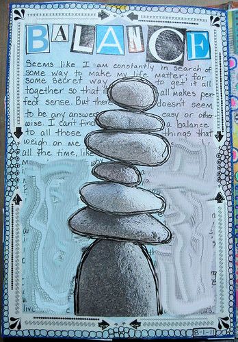 I don't keep a ton of things private but the last half of the journaling on this one was a bit deeper than I cared to share. :) Journal D'art, Elements And Principles, Wreck This Journal, Visual Journal, Creative Journal, Journal Page, Sketchbook Journaling, Mix Media, Smash Book