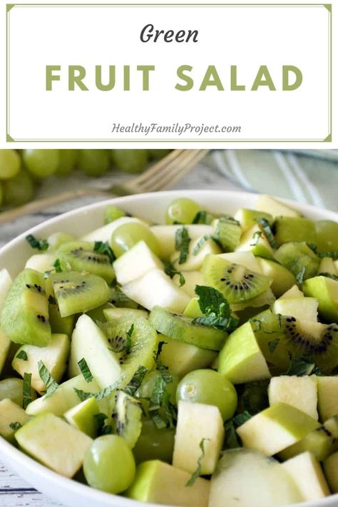 Green Fruit Salad, Blueberry Spinach Salad, Fruit Dressing, Green Fruits And Vegetables, Veggie Ideas, Healthy Fruit Salad, Best Fruit Salad, Dairy Recipes, Side Salad Recipes