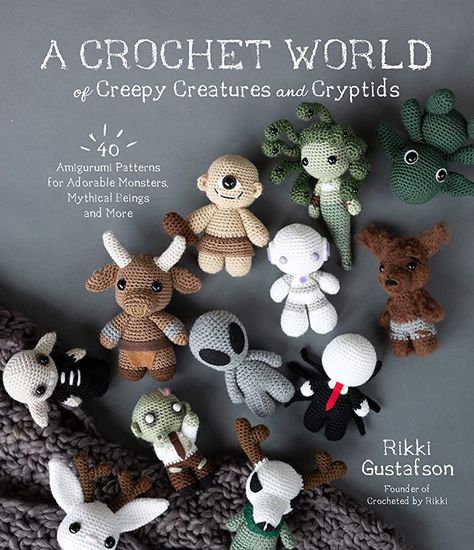 A Crochet World of Creepy Creatures and Cryptids: 40 Amigurumi Patterns for Adorable Monsters, Mythical Beings and More Crochet Pour Halloween, Mythical Beings, Creepy Creatures, Table Halloween, Confection Au Crochet, Pola Amigurumi, Baba Yaga, Crochet World, Fun Crochet Projects