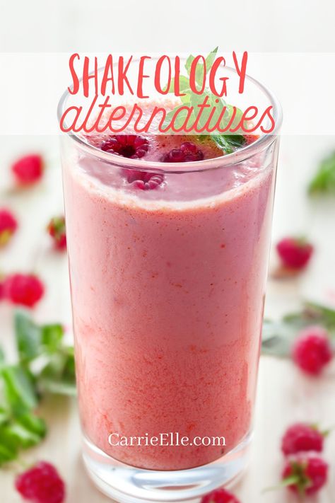 Shakeology Alternatives: Protein Shakes via @carrieelleblog Shakeology Alternative, Simple Delicious Recipes, Smoothie Recipes With Yogurt, 2b Mindset, Best Smoothie Recipes, News Report, Filling Food, Easy Smoothie Recipes, Good Smoothies