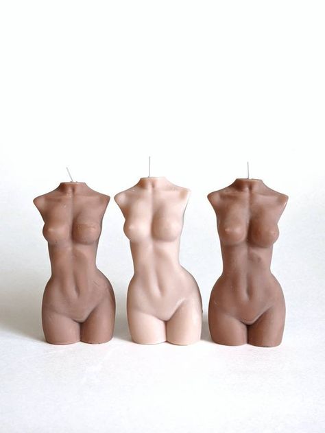 Woman Body Candle, Venus Candle, Torso Candle, Iphone Setup, Goddess Candle, Flesh Tones, Weird Candles, Female Bust, Body Candle