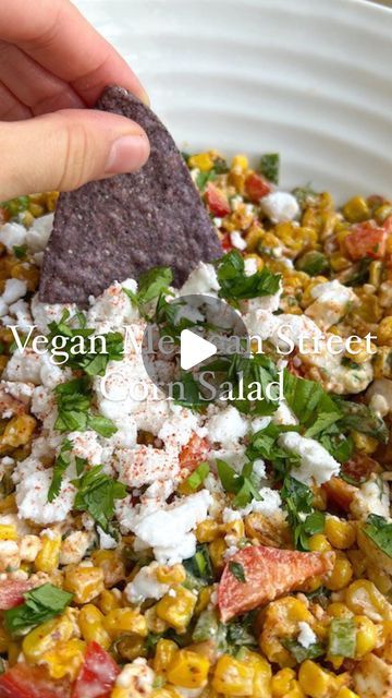 Mary Christine Papadimos on Instagram: "Vegan Mexican Street Corn Salad or Esquites, has so many beautiful flavors going on✨😍 like the video and comment “corn” for the recipe!

while my plant based version is not traditional, i tried to get it as close as possible and it’s SO delicious. make this for the warming weather coming ☀️ recipe in bio and Upbeetandkaleingitblog
∙

∙

∙
#salad #veganeats #corn #foodblogfeed #guthealth #plantbased #veganfood #plantbaseddiet #foodblogfeed #wholefoods #plantbasedfood #veganfoodshare #healthyrecipes #healthylunch" Vegan Mexican Street Corn Salad, Vegan Mexican Street Corn, Street Corn Salad, Mexican Street Corn Salad, My Plant, Mexican Street Corn, Vegan Mexican, Street Corn, Mexican Street