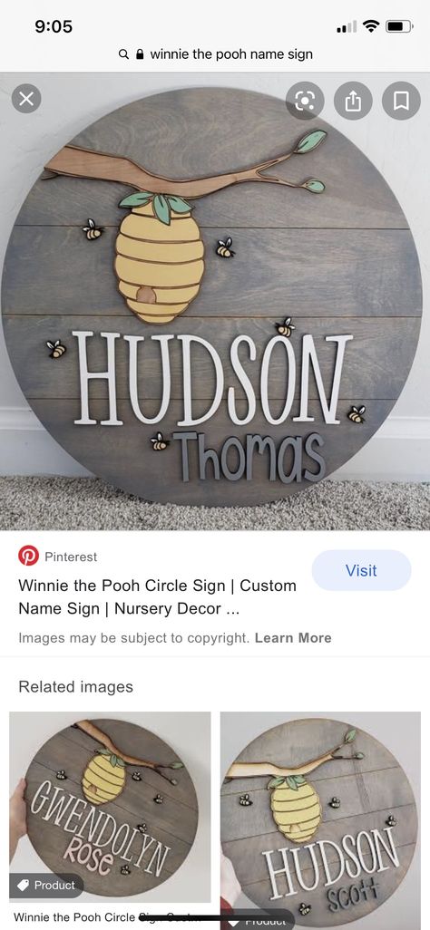 Winnie The Pooh Nursery Name Sign, Winnie The Pooh Name Sign, Wooden Baby Name Signs, Pooh Nursery, Winnie The Pooh Nursery, Nursery Name Sign, Baby Name Signs, Nursery Name, Baby Signs