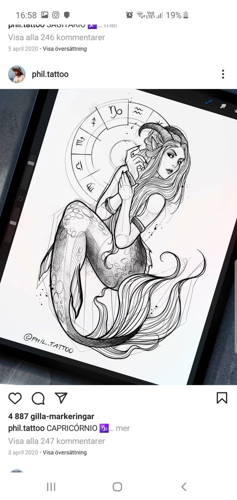 Pisces Art Drawing Simple, Pisces Art Drawing, Zodia Pești, Mode Poses, Horoscope Tattoos, Aquarius Tattoo, Mythology Tattoos, Mermaid Tattoo, Mermaid Tattoos