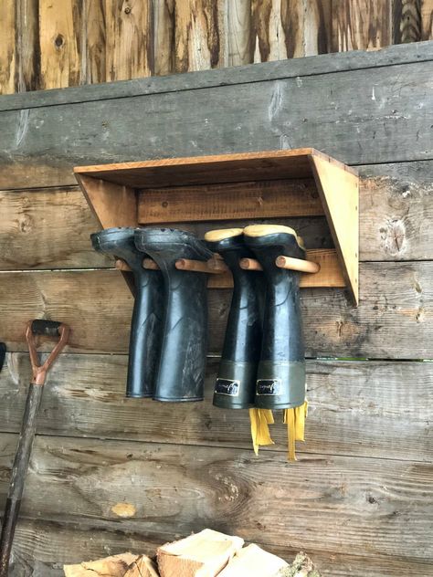 Welly Rack, Boot Hanger, Boot Holder, Dirty Boots, Garden Wood, Boot Rack, Boot Storage, Wooden Wine Rack, Boots Store