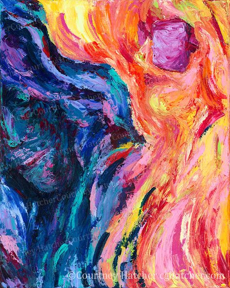 Emotional Artwork, Exterior Kitchen, Emotional Painting, Art Process, Paintings Abstract, Bright Art, Abstract Expressionism Painting, Palette Knife Painting, Human Behavior