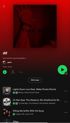 Best Spotify Playlists For Every Mood, Pov Spotify Playlists, Playlists For Moods Spotify, Makeout Playlist Songs, Spotify Playlist Songs, Songs Suggestions, Seductive Songs, Party Music Playlist, Best Spotify Playlists