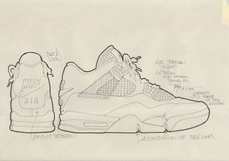 Six Things You May Or May Not Know About The Air Jordan 4 Bred Jordan 4 Sketch, Jordan 4 Drawing, Sneaker Illustration, Annoying Kids, Sneakers Sketch, Sneakers Illustration, Art Niche, Jordan 4 Bred, Air Jordan Retro 4