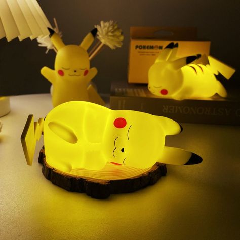 ⚡️✨ Illuminate your space with the enchanting Pokemon Lamp! 💡🌟 Add a touch of nostalgia and adventure to any room with this delightful decor piece. 🏠🎮 Perfect for Pokemon fans' spaces, bedrooms, or as a unique gift. 🛏️🎁 Inspired by the iconic world of Pokemon. 🌿⚡️ #LightGrace #nightlight #nightlights #nightlamp #nightlamps #homedecor #PokemonLamp #InteriorInspiration #HomeStyling #DecorIdeas #NostalgicDecor #GamerDecor #GiftIdeas #pokémon Pokemon Night, Pokemon Night Light, Rooms Makeover, Adorable Pokemon, Pokemon Toys, Childhood Nostalgia, Pokemon Pikachu, Kpop Posters, Secret Society