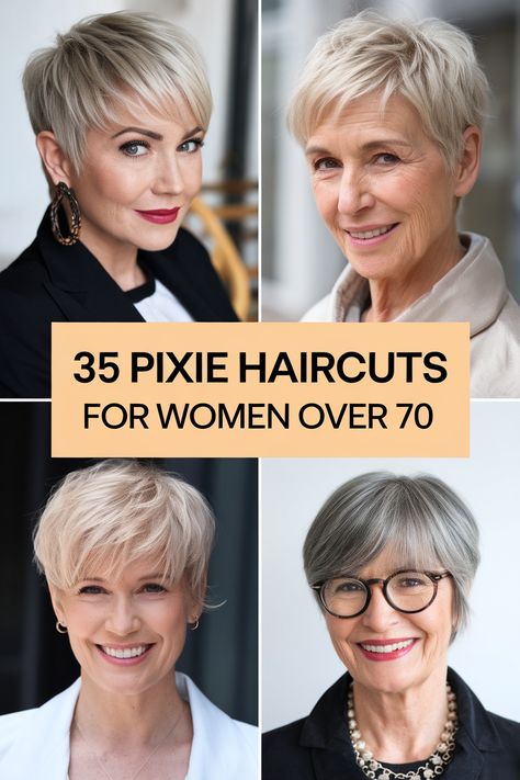 Pixie Haircuts For Straight Hair, Short Hairstyles For Women Over 50 Edgy, Great Short Haircuts, Wash And Wear Pixie Haircut, Senior Pixie Haircut, Dressy Pixie Hairstyles, Transition From Pixie To Bob Growing Out Short Hair, Pixie Haircuts For Thinning Hair, Stacked Pixie Haircut For Fine Hair