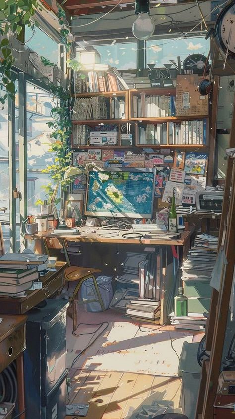 Wild Aesthetic Nature, Makoto Shinkai Aesthetic, Makoto Shinkai Wallpaper, Makoto Shinkai Art, Painting My Room, Art Scenery, Makoto Shinkai, Dreamy Artwork, Ghibli Artwork