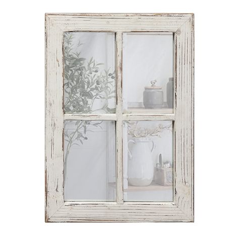 PRICES MAY VARY. [RUSTIC WINDOWPANE MIRROR 11" x 16"] Sizs: 11" x 1" x 15.6". Distressed farmhouse white mirrors create a beautiful rustic effect in the room. With distressed finish, 1 inch thick frame which truly stands out and a simple, yet ultra-elegant design, this wooden frame hanging mirror is easy to mix and match with any décor! [TO BRIGHTEN A ROOM] Farmhouse mirror help reflect natural lighting from your windows and entryways into your home, brightening up an otherwise darker space. Per Frame Mirror Wall, Farmhouse Window Frame, Window Frame Mirror, Bathroom Christmas, Window Pane Mirror, Mirror For Wall, Farmhouse Mirrors, Farmhouse Window, Wall Decor Wood