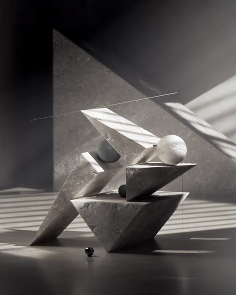 Sculptural Artworks / Notch :: Behance Product Lighting, 3d Lighting Rendering, Stephen White Light Sculpture, Cinema 4d Product Design, Cinema 4d Materials, Cinema 4d Abstract, Interior Rendering, Maxon Cinema 4d, Blender 3d