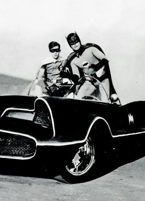 Original Batmobile, James Gordon, Batman Tv Show, Burt Ward, The Batmobile, Batman And Batgirl, Batman 1966, Batman Tv Series, Adam West