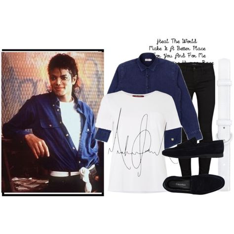 michael jackson inspired look by esther-cutie on Polyvore featuring MaxMara, J Brand, Oscar de la Renta, Armor-Lux, Calvin Klein Collection,… Michael Jackson Inspired Outfits Women, Michael Jackson Outfits For Women, Michael Jackson Inspired Outfits, Michael Jackson Costume, Michael Jackson Outfits, Michael Jackson Merchandise, Apple Head, Outfit Inspiration Women, 80s Party