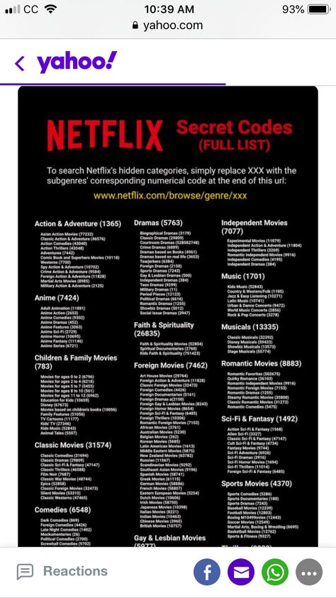 Netflix Movies To Improve English, Codes For Netflix, Netflix Hidden Codes, Secret Codes For Netflix Categories, Movie Recommendations Netflix Film, Secret Netflix Codes, Independent Movies, Netflix Codes, Organization Notes