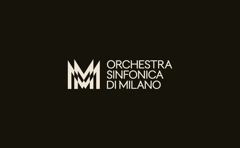 Milan Symphony Orchestra Orchestra Branding, Angular Architecture, Enterprise Logo, What Is Play, Type Treatments, Historical Design, Music Logo, Japan Design, News Studio