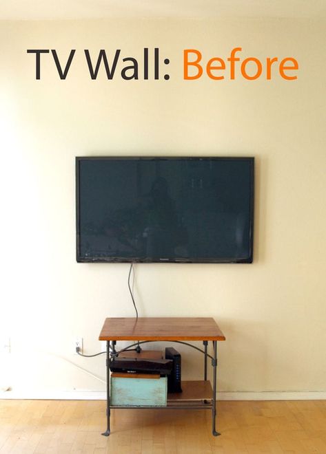 TV Wall to Beautiful Picture Wall in 5 Easy Steps - A Piece Of Rainbow Budget Tv Wall Ideas, Wall Tv Decor Ideas, Stunning Living Room Ideas, Style A Tv Wall, Tv Wall Decoration Ideas, Wall Art Around A Tv, Wall Decor With Tv On Wall, Decoration Around Tv Wall, Narrow Tv Wall Ideas