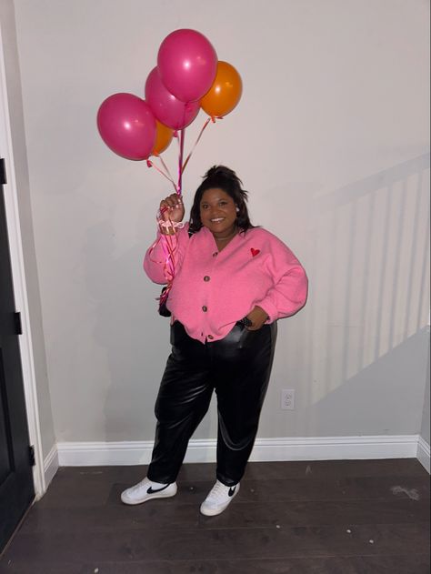 plus size valentines day bday outfit on plus size black girl learher pants Valentines Outfit, Valentines Outfits, Plus Size Black, Valentines Day, Valentines, Plus Size, Pants, Black, Valentine's Day