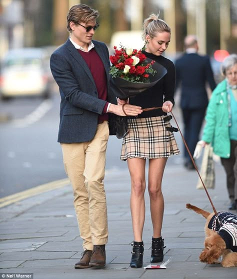 Style For Short Women, Fashion Designer Aesthetics, Burberry Skirt, Kimberley Garner, Super Rich Kids, Outfit Layout, Style Crush, Couple Outfits, Agent Provocateur