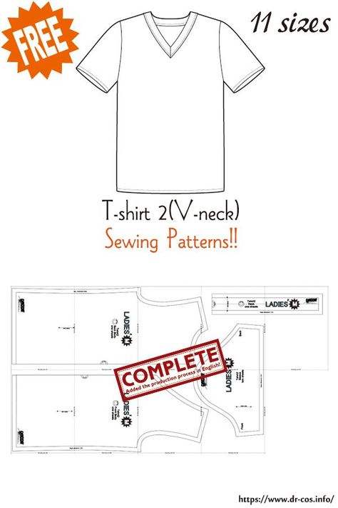 Top Pattern Sewing, Men Pants Pattern, Mens Sewing Patterns, Japanese Sewing Patterns, Sewing Tops, Shirt Sewing Pattern, Free Sewing Patterns, Japanese Sewing, Free Pdf Pattern