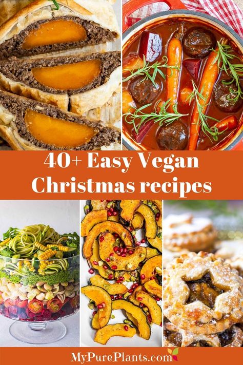 Are you looking for some epic Vegan Christmas Dinner Recipes? Do you also need them to be easy to prepare? Don't worry it is not another list of 100 different vegan recipes to get you overwhelmed and frustrated in deciding which one to choose. This is a list of carefully curated vegan and gluten-free recipes that will ensure you miss not a single moment or sentiment this holiday season. Vegetarian Christmas Recipes, Vegan Roast Dinner, Vegan Christmas Dinner, Christmas Meals, Vegetarian Christmas, Vegan Gravy, Christmas Main, Vegan Holiday Recipes, Breakfast Appetizers