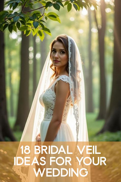 Discover the timeless allure of the bridal veil! Did you know that this elegant accessory can transform your entire wedding day look? Whether you’re drawn to vintage lace or modern minimalism, the perfect veil adds mystery and magic. Dive into our article with 18 stunning photos that will leave you breathless, featuring bridal veils, wedding traditions, and must-know style tips for your big day. How To Wear A Veil With Hair Down, Types Of Veils Wedding, Wedding Hair For Veil, Bridal Veil Ideas, Mantilla Veil Hairstyle, Wedding Veil Ideas, Vintage Wedding Veil, Types Of Veils, Veil Ideas