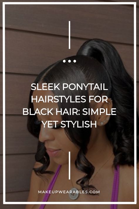 Sleek Ponytail Hairstyles for Black Hair Middle Part Extended Ponytail Weave, Extended Ponytail Weave, Two Braids Style, Four Braid, Ponytail Weave, Extended Ponytail, Sleek Ponytail Hairstyles, Hairstyles For Black Hair, Slay The Day