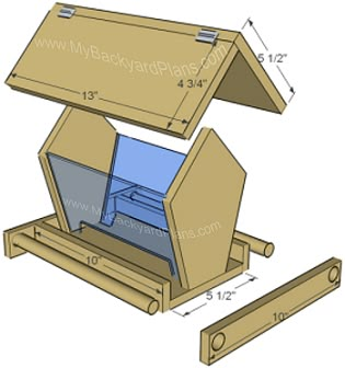 Build A Bird Feeder, Wood Bird Feeder, Bird Feeder Plans, Wooden Bird Feeders, Wooden Birdhouse, Homemade Bird Houses, Homemade Bird Feeders, Bird House Feeder, Bird House Plans