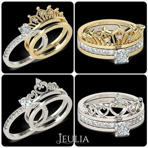 #wedding rings #queen #king Ethereal Jewelry, Groom Ring, Boda Mexicana, Best Pose For Photoshoot, Toyota Logo, Important Things In Life, Crown Ring, Bridal Ring Sets, Jewelry Lookbook