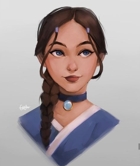 Atla Katara, Avatar Art, Avatar: The Last Airbender, Arte Nerd, Avatar Series, Avatar Fan Art, Avatar The Last Airbender Art, Air Bender, Team Avatar