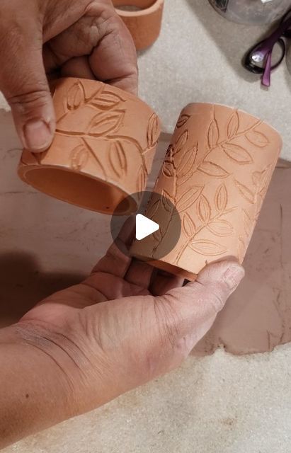 Clay Extruder Projects, Extruder Pottery Ideas, Pottery Instagram, Clay Extruder, Clay Stamps, Pottery Inspiration, Clay Texture, Hand Built Pottery, Pottery Handmade