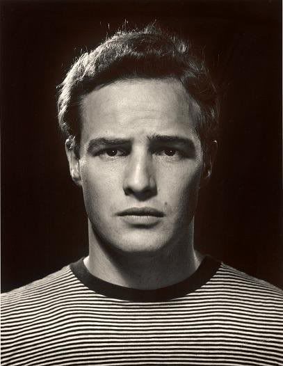 Marlon Brando Marlon Brando 50s, Marlon Brando Style, Halsman Philippe, Don Vito Corleone, Philippe Halsman, 얼굴 그리기, Marlon Brando, Celebrity Portraits, Iconic Photos