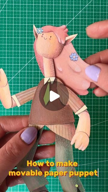 Easy Marionette Puppets, How To Make A Puppet Out Of Paper, Paper Stop Motion Animation, How To Make Puppets, How To Make A Puppet, Diy Puppets For Kids, Puppets For Kids To Make, Puppet Paper, Stop Motion Paper